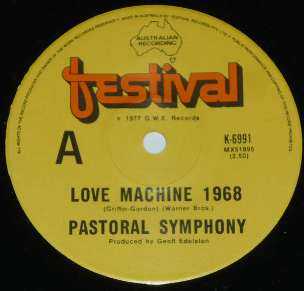 Pastoral Symphony : Love Machine 1977 (7")