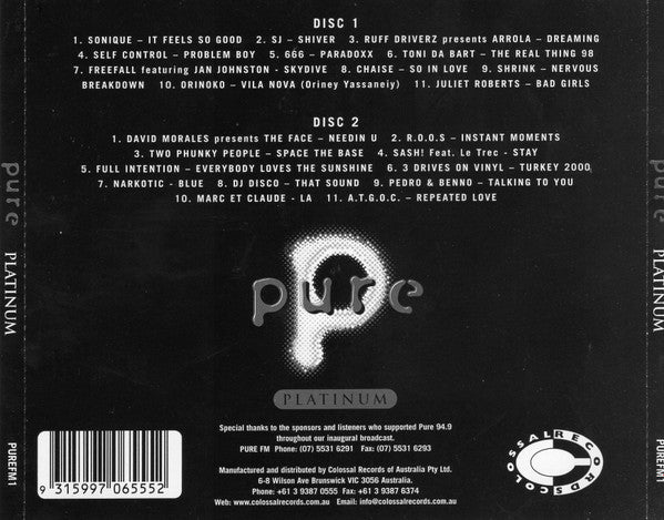 Various : Pure Platinum (2xCD, Comp)