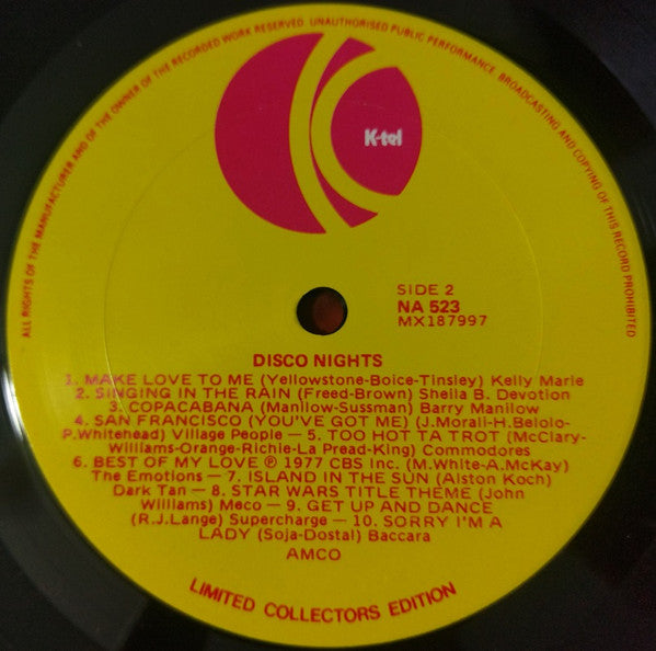 Various : Disco Nights (LP, Comp, Ltd, ARC)