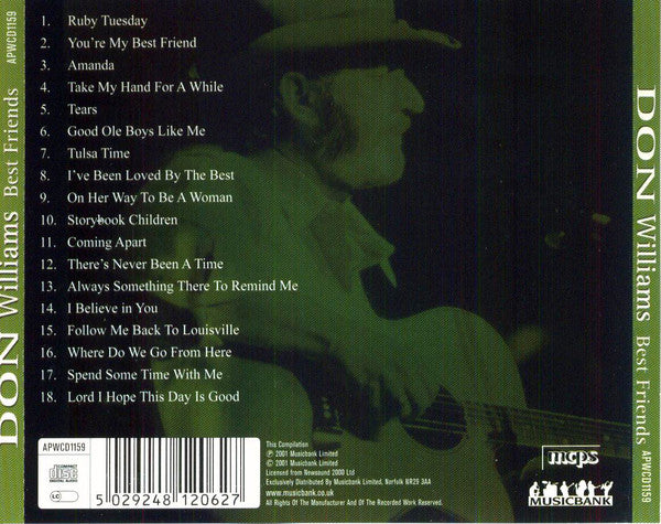 Don Williams (2) : Best Friends (CD, Comp)
