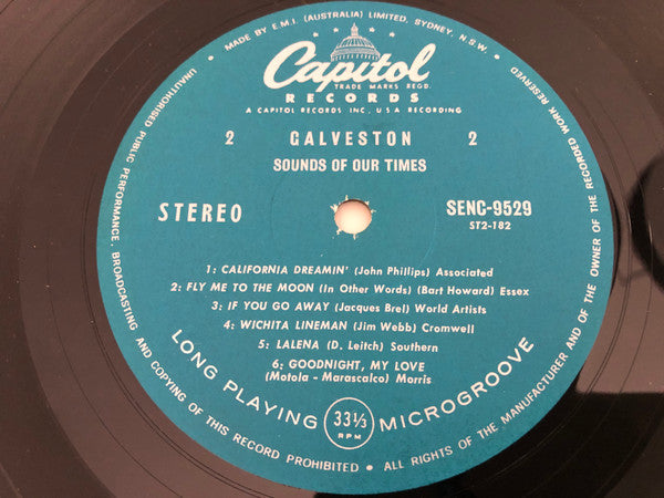 The Sounds Of Our Times : Galveston (LP)