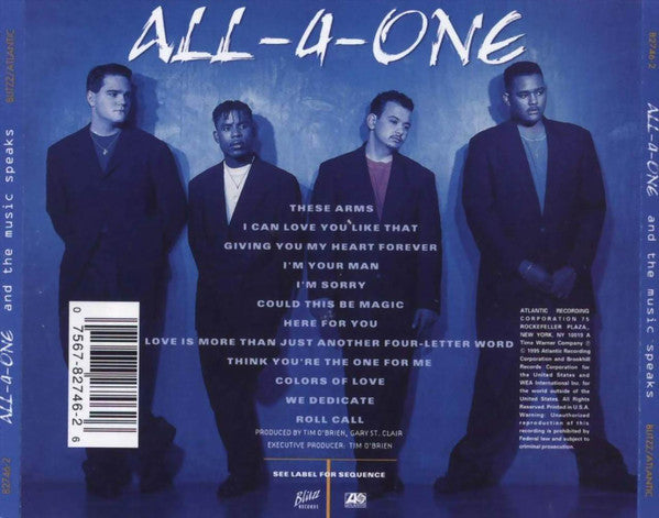 Buy All-4-One : And The Music Speaks (CD, Album, SRC) Online for a
