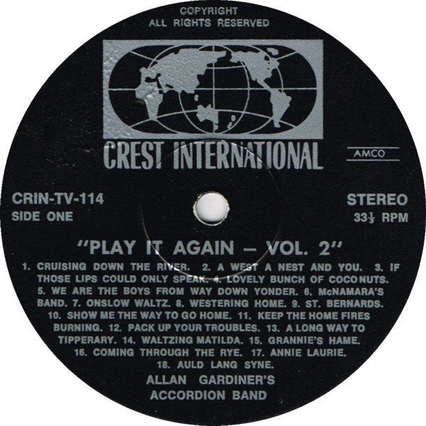 Allan Gardiner's Accordion Band* : Play It Again Volume 2 (LP)