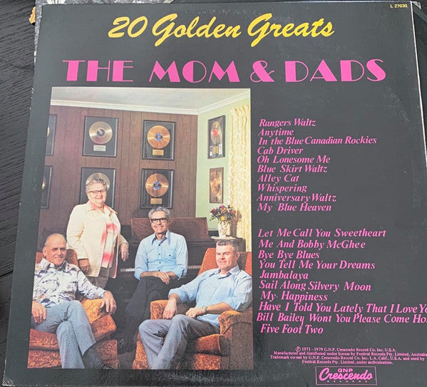 The Mom And Dads : 20 Golden Greats (LP)