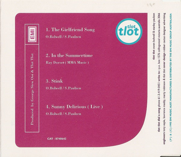 Tlot Tlot : The Girlfriend Song (CD, Single)