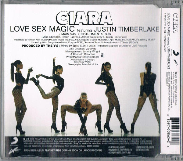 Ciara (2) Featuring Justin Timberlake : Love Sex Magic (CD, Single)
