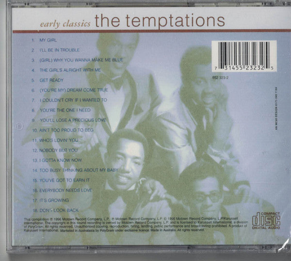 The Temptations : Tamla Motown Early Classics (CD, Comp)