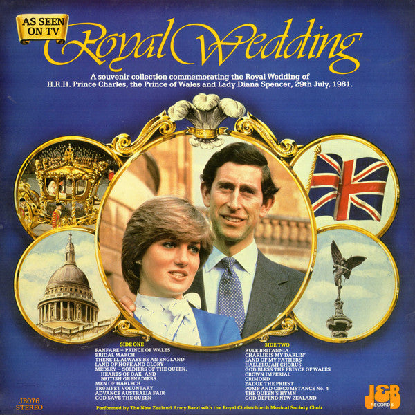 New Zealand Army Band With The Royal Christchurch Musical Society Choir : Royal Wedding (LP)