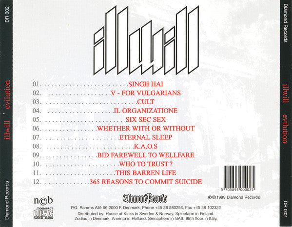 Illwill : Evilution (CD, Album)