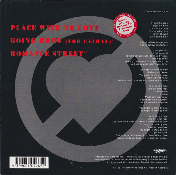 Choirboys : Place With No Love (7", EP)