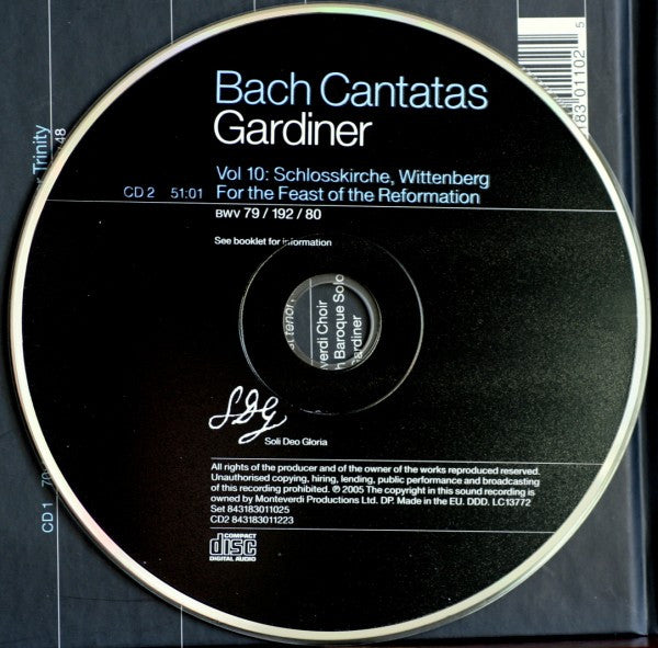 Bach* - Gardiner* : Cantatas Vol. 10: Potsdam / Wittenberg (2xCD, Album)