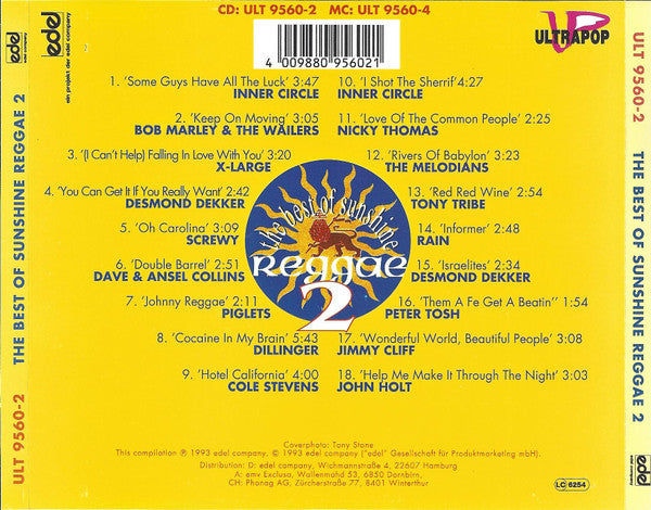 Various : The Best Of Sunshine Reggae 2 (CD, Comp)