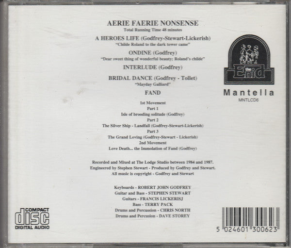 The Enid : Aerie Faerie Nonsense (CD, Album, RE)