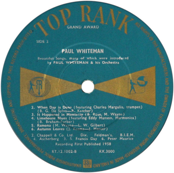 Paul Whiteman And His Orchestra : Rhapsody In Blue (LP, Comp)