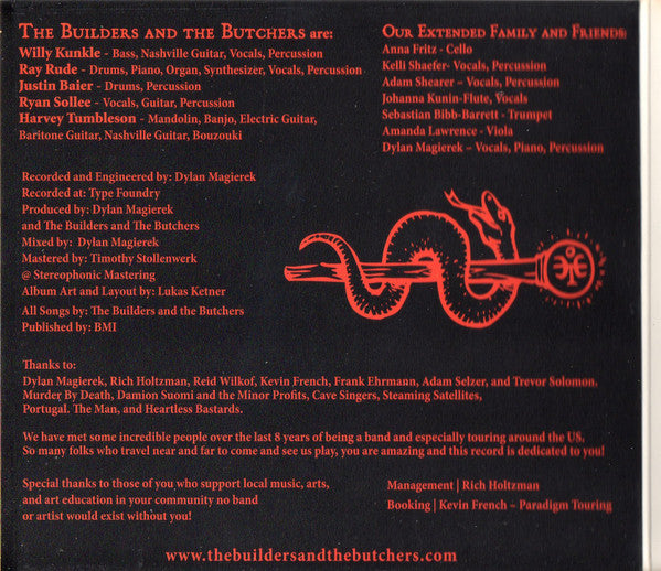 The Builders And The Butchers : Western Medicine (CD, Album, Dig)