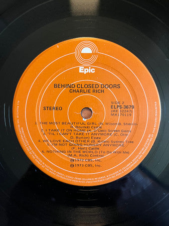 Charlie Rich : Behind Closed Doors (LP, Album)