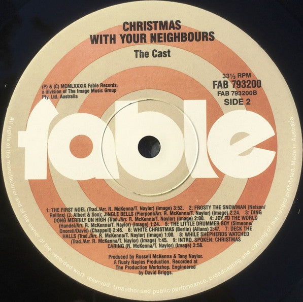 Cast From Neighbours : Christmas With Your Neighbours (LP, Album)