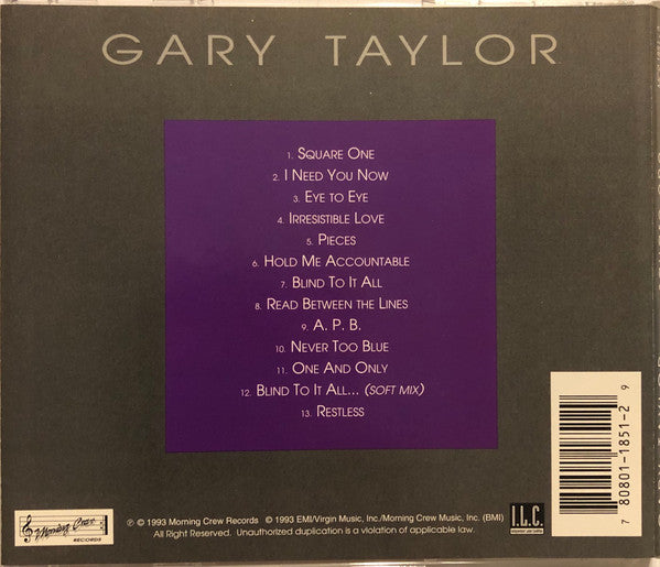 Gary Taylor : Square One (CD, Album)
