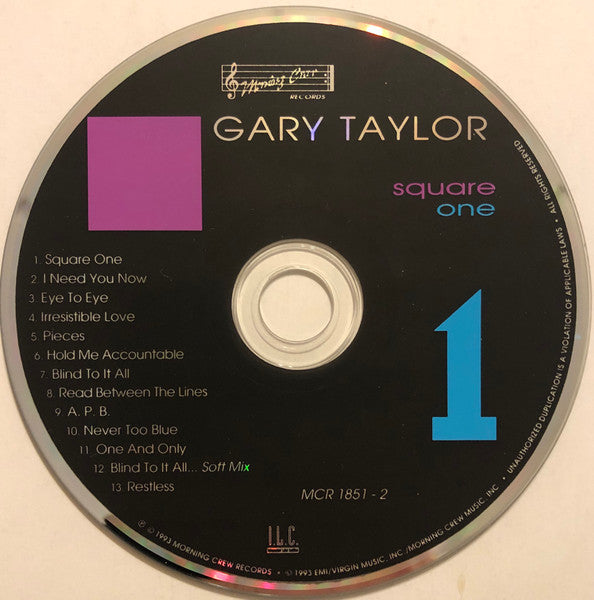 Gary Taylor : Square One (CD, Album)