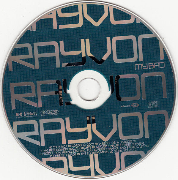 Rayvon : My Bad (CD, Album, Enh)