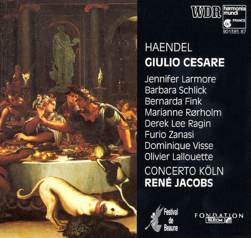 Haendel* - Jennifer Larmore, Barbara Schlick, Bernarda Fink, Marianne Rørholm, Derek Lee Ragin, Furio Zanasi, Dominique Visse, Olivier Lallouette, Concerto Köln, René Jacobs : Giulio Cesare (4xCD, Album + Box, Sli)