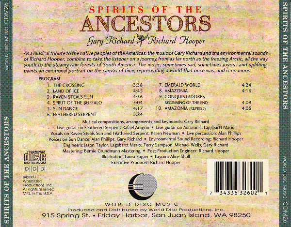 Gary Richard (2), Richard Hooper : Spirits Of The Ancestors (CD)