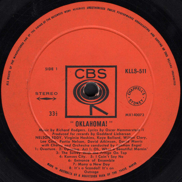 Nelson Eddy : Oklahoma! (LP)