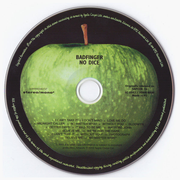 Badfinger : No Dice (CD, Album, RE, RM, Gat)