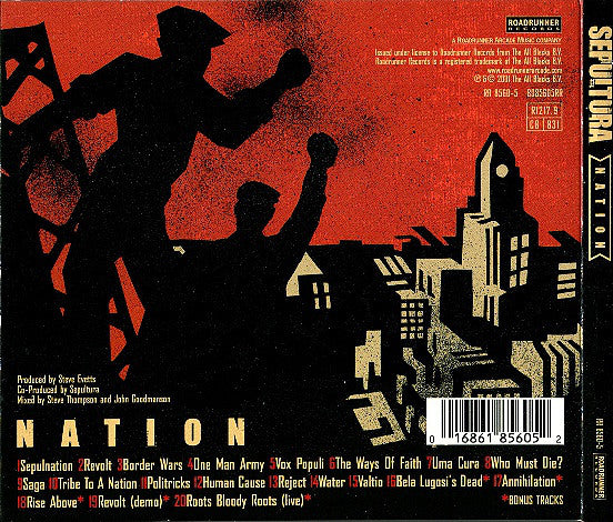 Sepultura : Nation (CD, Album, Ltd, Dig)