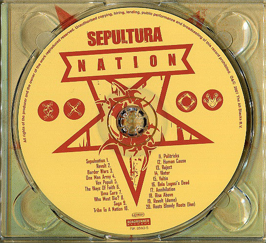 Sepultura : Nation (CD, Album, Ltd, Dig)