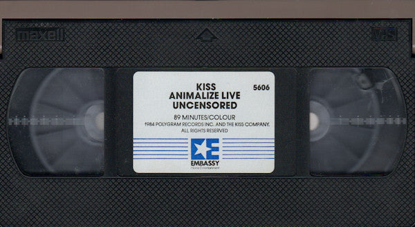 Kiss : Animalize Live Uncensored (VHS, PAL)