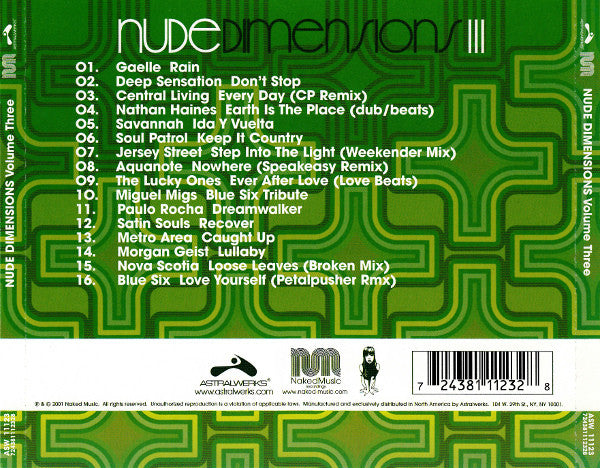 Various : Nude Dimensions III (CD, Comp, Mixed)