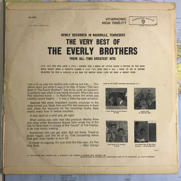 Everly Brothers : The Very Best Of The Everly Brothers (LP, Album, Mono)