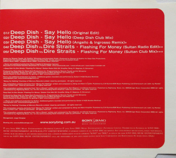 Deep Dish Feat. Anousheh Khalili : Say Hello (CD, Single)