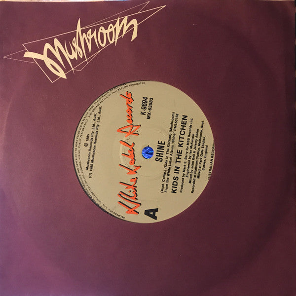 Kids In The Kitchen : Shine (7", Single)