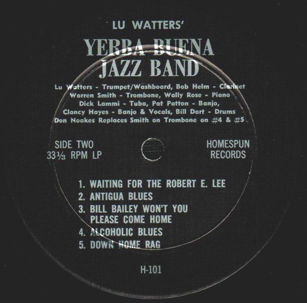 Lu Watters And The Yerba Buena Jazz Band, Clancy Hayes : Lu Watters' Yerba Buena Jazz Band (LP)