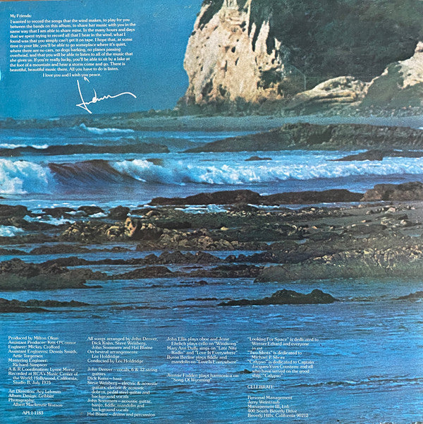 John Denver : Windsong (LP, Album, Gat)