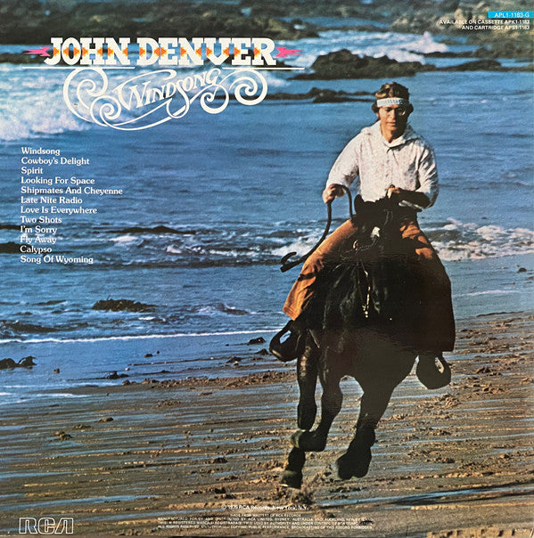John Denver : Windsong (LP, Album, Gat)