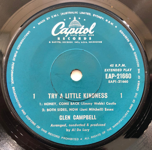 Glen Campbell : Try A Little Kindness (7", EP)