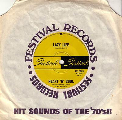 Heart 'N' Soul : Lazy Life (7", Single)