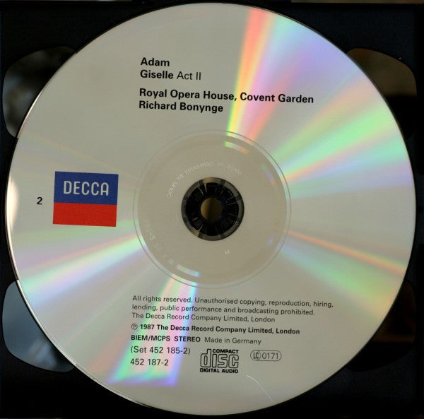 Adolphe C. Adam, Richard Bonynge, Orchestra Of The Royal Opera House, Covent Garden : Giselle (2xCD)