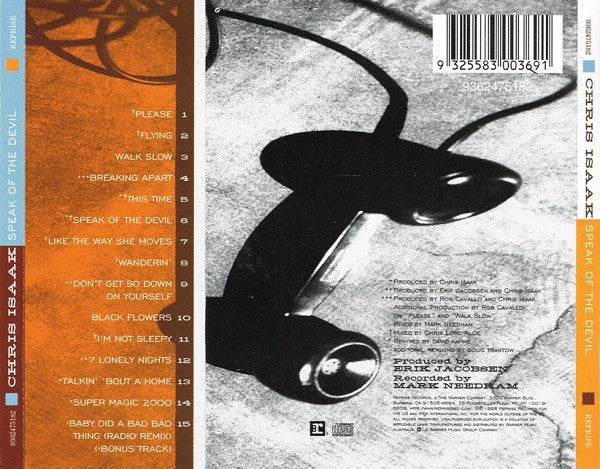 Chris Isaak : Speak Of The Devil (HDCD, Album, RE)