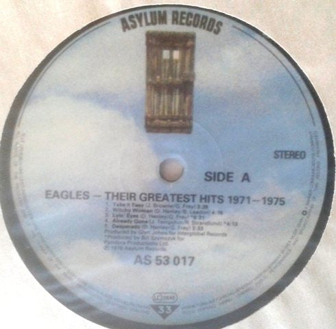 Eagles : Their Greatest Hits 1971-1975 (LP, Album, Comp, RE, Emb)