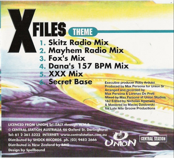 Triple X (7) : X-Files Theme (The Truth) (CD, Single)