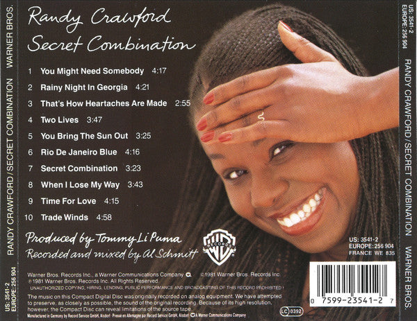 Randy Crawford : Secret Combination (CD, Album, RE)