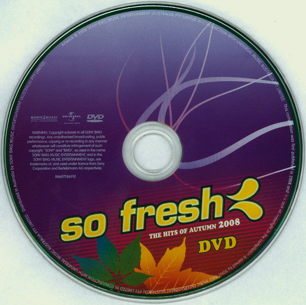 Various : So Fresh: The Hits Of Autumn 2008 + Bonus DVD (CD, Comp + DVD-V, Comp, PAL)