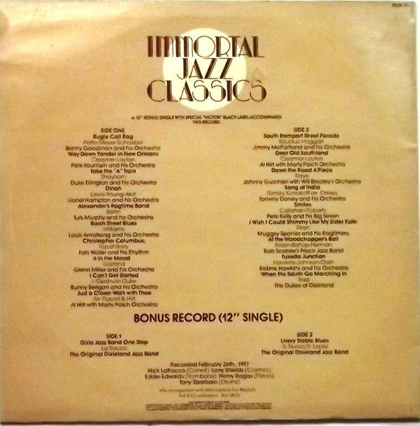 Various : Immortal Jazz Classics (LP, Comp + 12", Single)