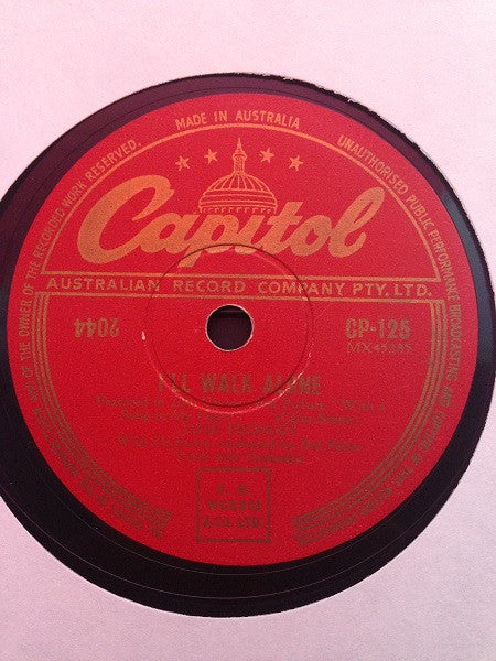 Jane Froman : I'll Walk Alone / With A Song In My Heart (Shellac, 10")