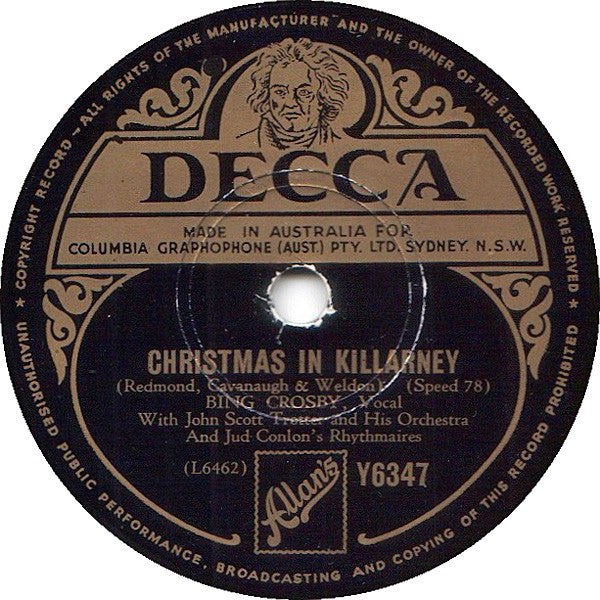 Bing Crosby & The Andrews Sisters : (The Toys Gave A Party For) Poppa Santa Claus / Christmas In Killarney (Shellac, 10")