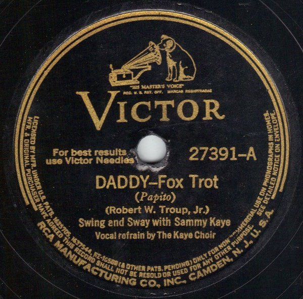 Swing And Sway With Sammy Kaye : Daddy / Two Hearts That Pass In The Night (Shellac, 10")